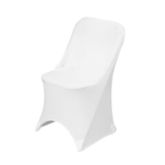 Stretch Folding Chair Cover White