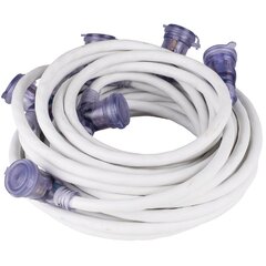 50' White Multi Outlet Cord