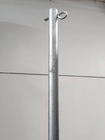 12' Metal light pipe with hook