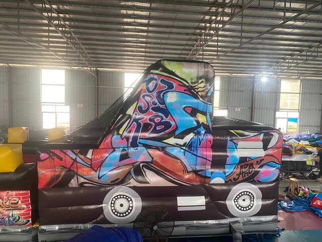 Street Racer Climbing Wall with Slide