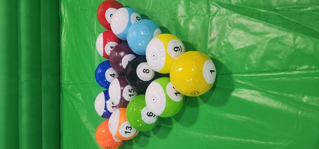Soccer billiards