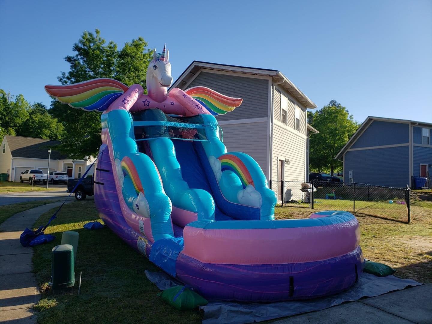16ft inflatable unicorn slide