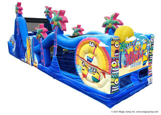 Minions 50' Obstacle Course & Waterslide