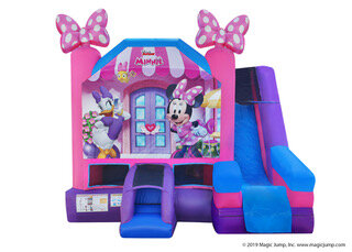 5-in-1 Combo Bounce House, Minnie Mouse