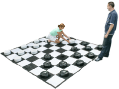 Giant Checkers Game Giant Checkers Game