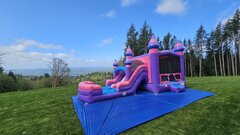 Bounce House with Dual Lane Slide Rentals Wet or Dry