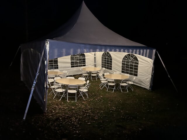 20x30 Tent, Tables (6 Circle), Chairs (60), Package