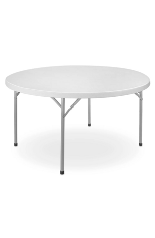 5ft Plastic Circle Tables (Seats 8-10)