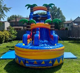 18ft Tropical Inferno Slide Wet or Dry