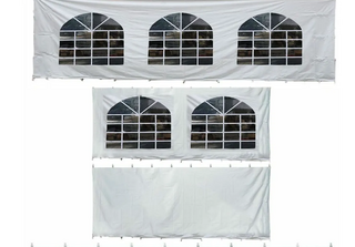 20x20 Tent Side Walls (2 Windows, 1 Solid)