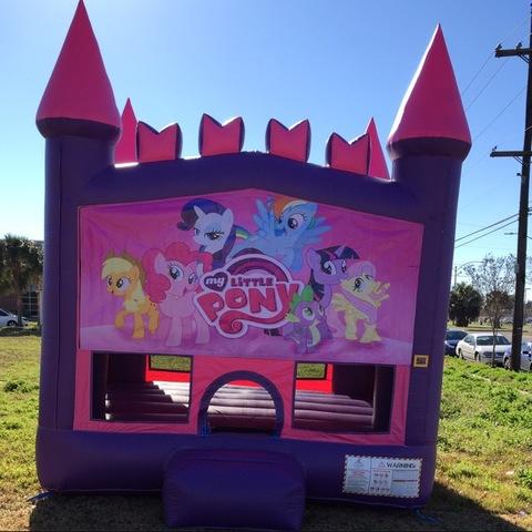 My little pony  pink castle bounce house