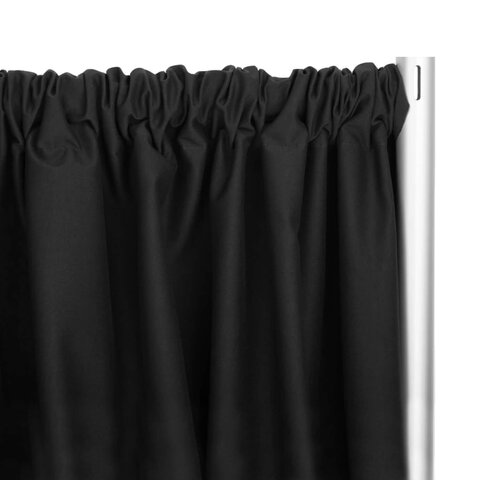 Black Poly Premier Cloth Drape Panel