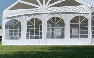 10' Windowed Frame Tent Sidewall