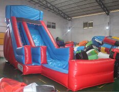 18 Ft Red and Blue Modular Waterslide & Dry 