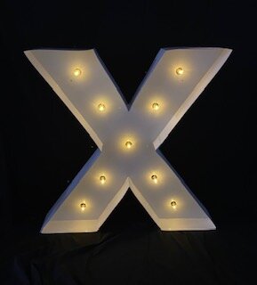 Marquee Letter X