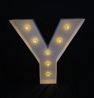 Marquee Letter Y