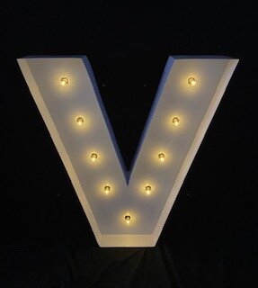 Marquee Letter V