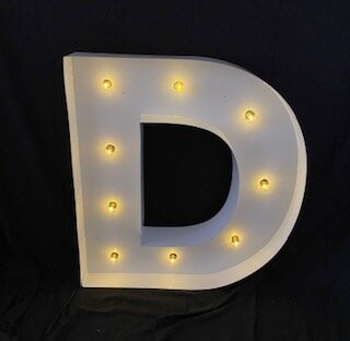 Marquee Letter D