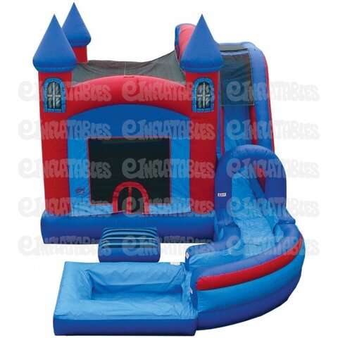 5 in 1 Wet Castle Jump n Splash w/Pool Combo