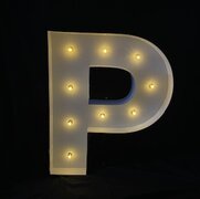 Marquee Letter P