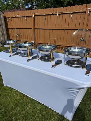 ROUND CHAFING BUFFET SET