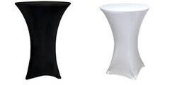 Spandex Cocktail Covers Black or White 