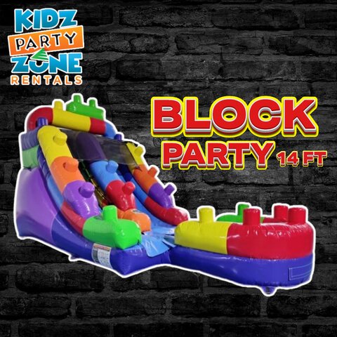 14 ft Block Party(Legos) Waterslide