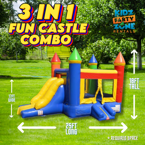 3n1 Fun Castle Combo Bounce House (E22)
