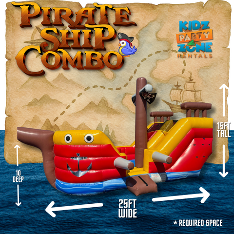 Pirate Ship w water slide