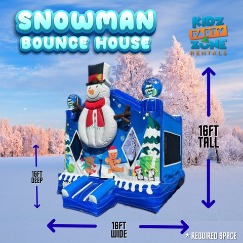 3D Snowman Bounce House