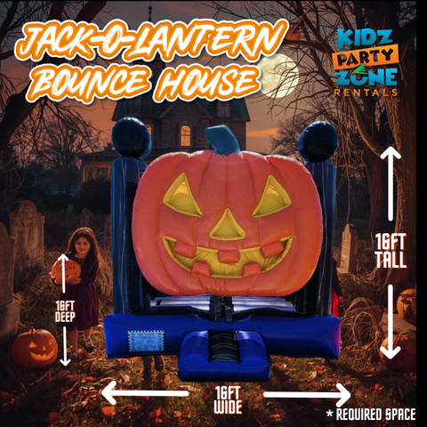 3D Jack-o-Lantern Bounce House