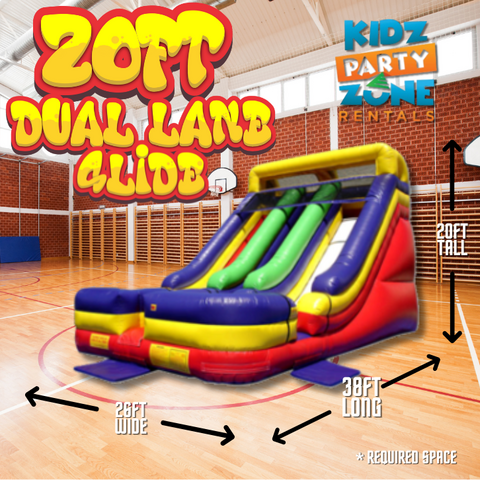 20ft Dual Lane Slide (J22)