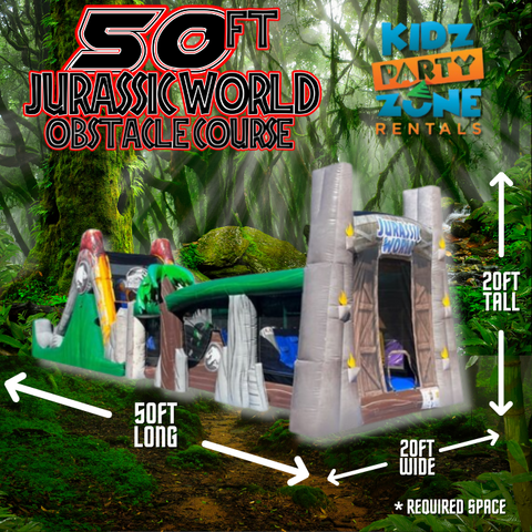 Jurassic World 50 Foot Wet/Dry Obstacle Course