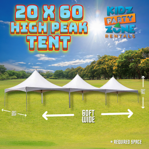 20x60 high peak tent