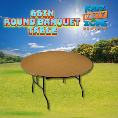 66in. Round banquet tables 