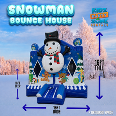 3D Snowman Bounce House