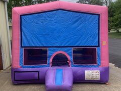 Pink and Blue Bounce House