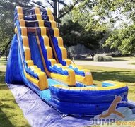 19 ft. single lane Tidal Wave wet/dry slide with pool