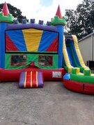 4n1 Rainbow Wet Combo Bounce House (D11)