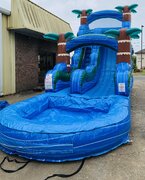 19 ft. Blue hurricane  w/Pool waterslide