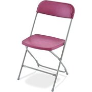 Metal Chairs (Burgundy in color)