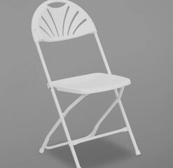 White Fan Back chair