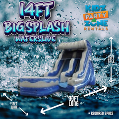 14ft Big Splash waterslide with pool