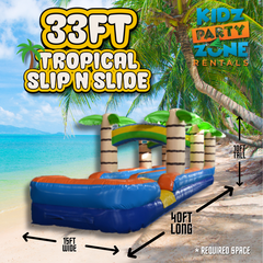 33 FT Tropical Dual Lane Slip N Slide