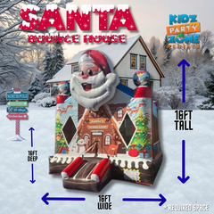 3D Santa Bounce house