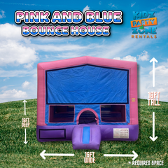 Pink and Blue Bounce House