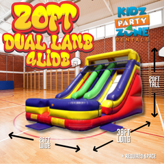 20ft Dual Lane Slide