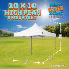 10 x 10 high peak speedy tent