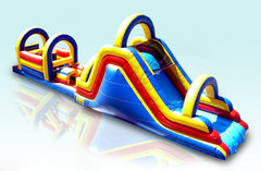 62 ft. Red, Yellow and Blue Obstacle Course
