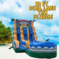 19ft Tiki Plunge Dual Lane waterslide